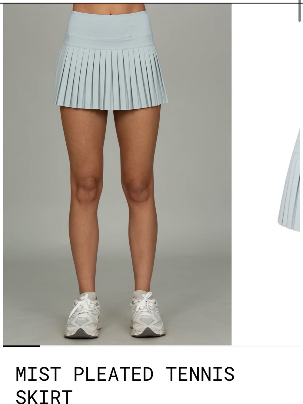 Mist Pleated Tennis Skirt - Picture 3 of 3